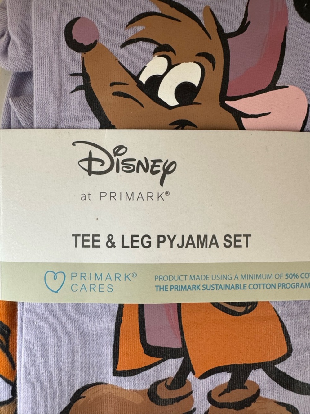 Disney Primark Cinderella Jaq & Gus Gus Pajama Set, Large - Picture 8 of 9